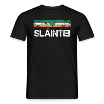 Slainte Ireland Toast - Men's T-Shirt - black - Front - AI Model Male 178 light (178cm)