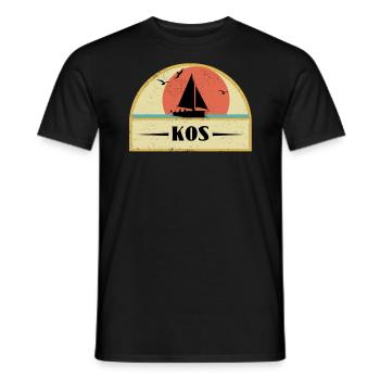 Kos - Männer T-Shirt - Schwarz - Vorne - AI Model Male 178 light (178cm)