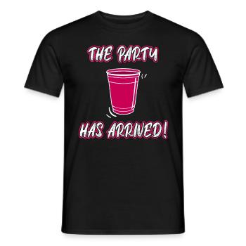 The celebration can start Spring Break Holiday Party - Men's T-Shirt - black - Front - AI Model Male 178 light (178cm)