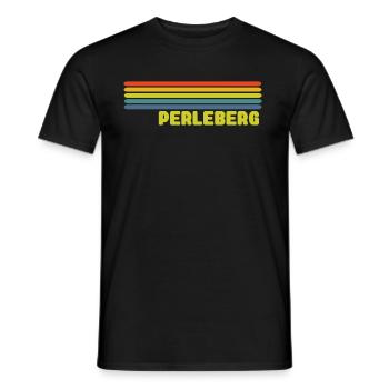 Perleberg - Männer T-Shirt - Schwarz - Vorne - AI Model Male 178 light (178cm)
