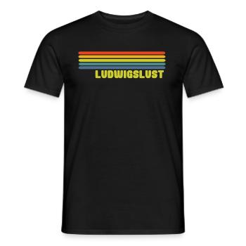 Ludwigslust - Männer T-Shirt - Schwarz - Vorne - AI Model Male 178 light (178cm)
