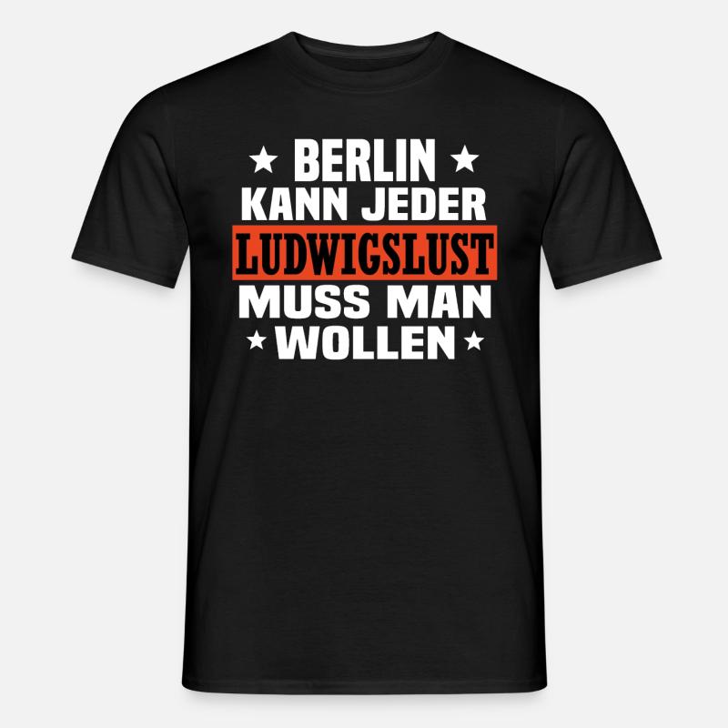Ludwigslust - Männer T-Shirt - Schwarz