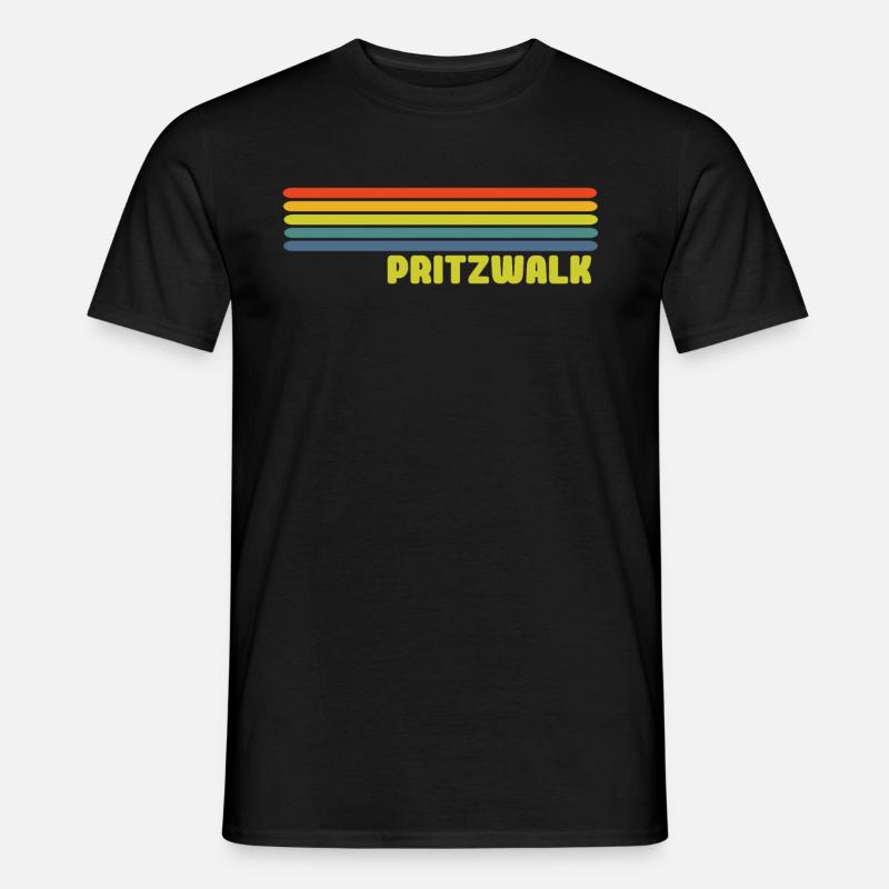 Pritzwalk - Männer T-Shirt - Schwarz