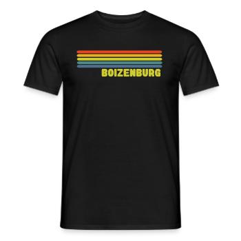 Boizenburg - Männer T-Shirt - Schwarz - Vorne - AI Model Male 178 light (178cm)