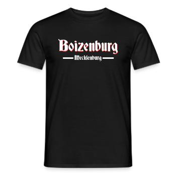 Boizenburg - Männer T-Shirt - Schwarz - Vorne - AI Model Male 178 light (178cm)