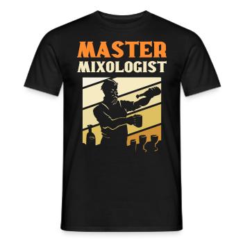 Master Mixologist Bartender Barkeeper - Männer T-Shirt - Schwarz - Vorne - AI Model Male 178 light (178cm)