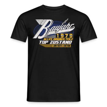 Baujahr 1979 Geburtstag Geschenk Geburtsjahr 1979 - Männer T-Shirt - Schwarz - Vorne - AI Model Male 178 light (178cm)