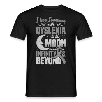 I Love Someone With Dyslexia Neurodiversity Awaren - Männer T-Shirt - Schwarz - Vorne - AI Model Male 178 light (178cm)