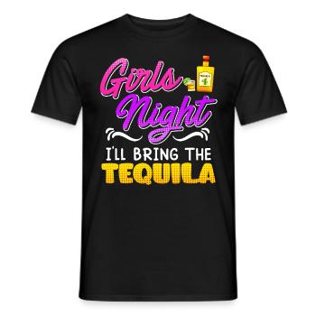 Girls Night Ich bringe den Tequila Spring Break - Männer T-Shirt - Schwarz - Vorne - AI Model Male 178 light (178cm)