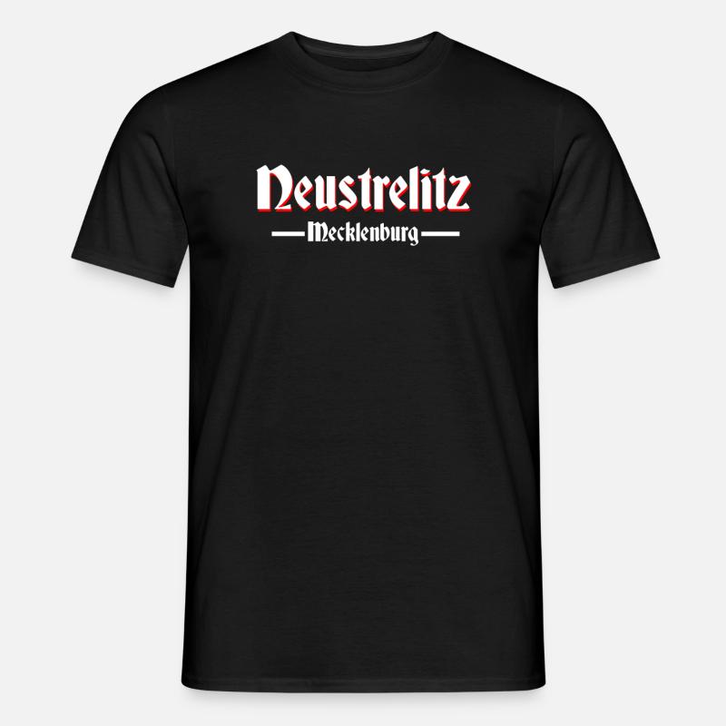 Neustrelitz - Männer T-Shirt - Schwarz