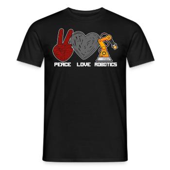 Ingénieur en robotique robotique femme - T-shirt homme - noir - Devant - AI Model Male 178 light (178cm)
