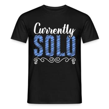 Derzeit Single Ich bin Single Party - Männer T-Shirt - Schwarz - Vorne - AI Model Male 178 light (178cm)