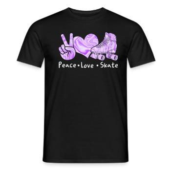 Patins à roulettes Patineurs à roues alignées Patins à roues alignées - T-shirt homme - noir - Devant - AI Model Male 178 light (178cm)