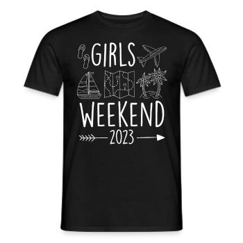 Mädelswochenende Girls Weekend 2023 Spring Break - T-shirt homme - noir - Devant - AI Model Male 178 light (178cm)