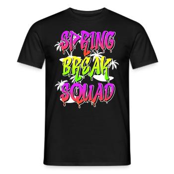 Spring Break Squad Sommerferien Spring Break - Männer T-Shirt - Schwarz - Vorne - AI Model Male 178 light (178cm)
