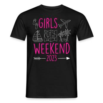 Mädelswochenende Girls Weekend 2023 Spring Break - T-shirt homme - noir - Devant - AI Model Male 178 light (178cm)