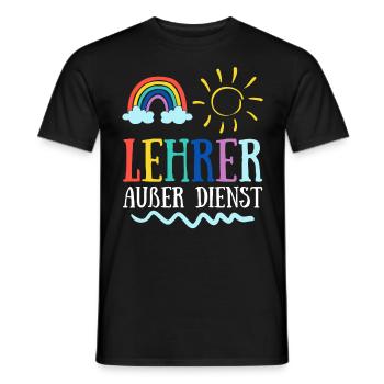 Teacher off duty teacher School holiday teacher - Men's T-Shirt - black - Front - AI Model Male 178 light (178cm)