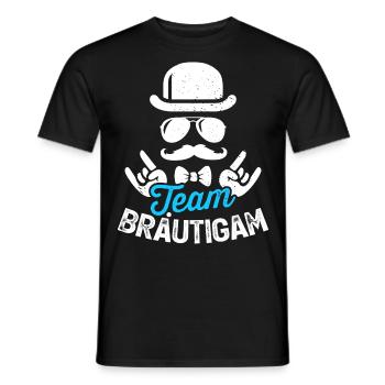 JGA Männer T-Shirt Junggesellenabschied Poltern - Männer T-Shirt - Schwarz - Vorne - AI Model Male 178 light (178cm)