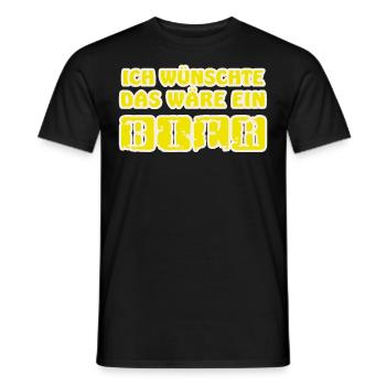 Biertrinker Spruch - Männer T-Shirt - Schwarz - Vorne - AI Model Male 178 light (178cm)