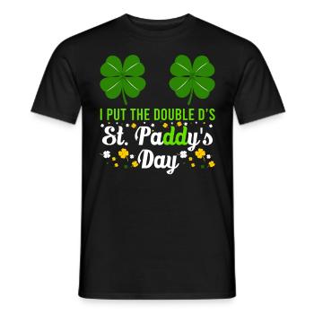 I put the double D's in St. Paddys Day - Männer T-Shirt - Schwarz - Vorne - AI Model Male 178 light (178cm)