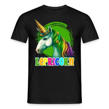 Lepricorn St. Patrick’s Day Licorne Femmes - T-shirt homme - noir - Devant - AI Model Male 178 light (178cm)