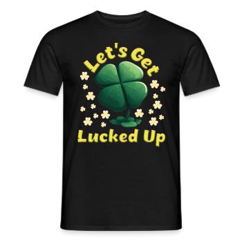 Let's get Lucked up Kleeblatt St. Patrick’s Day - Männer T-Shirt - Schwarz - Vorne - AI Model Male 178 light (178cm)
