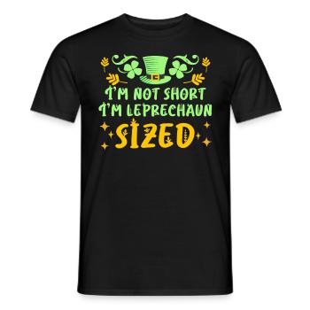 Pas petit juste Leprechaun Taille Saint-Patrick - T-shirt homme - noir - Devant - AI Model Male 178 light (178cm)