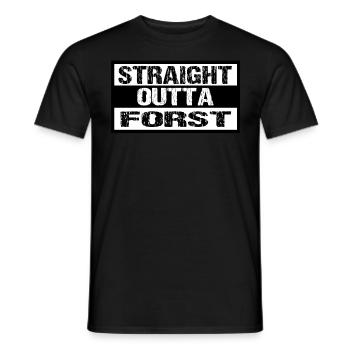 Forst - Männer T-Shirt - Schwarz - Vorne - AI Model Male 178 light (178cm)