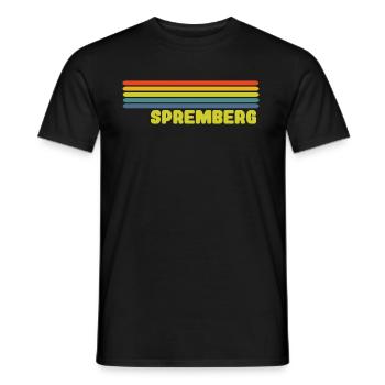 Spremberg - Männer T-Shirt - Schwarz - Vorne - AI Model Male 178 light (178cm)