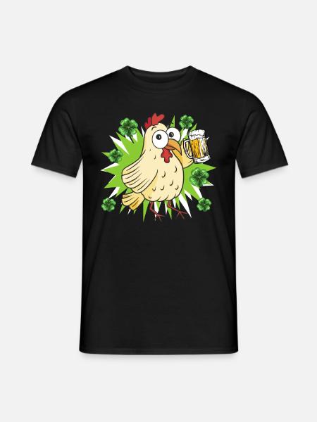 Poulet de la Saint-Patrick - T-shirt homme - noir