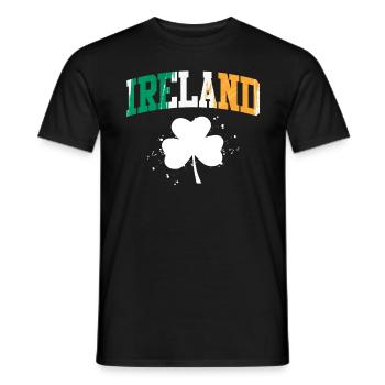 Irland Kleeblatt irischer St. Patrick’s Day - Männer T-Shirt - Schwarz - Vorne - AI Model Male 178 light (178cm)