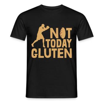 Funny Not Today Gluten For Gluten Free Lover - Männer T-Shirt - Schwarz - Vorne - AI Model Male 178 light (178cm)