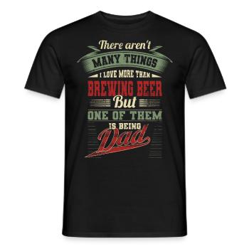 Vatertag Bier Bierbrauen Papa Geburtstagsgeschenk - Männer T-Shirt - Schwarz - Vorne - AI Model Male 178 light (178cm)