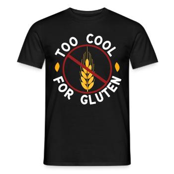 Too Cool For Gluten For Gluten Free Lover - Männer T-Shirt - Schwarz - Vorne - AI Model Male 178 light (178cm)