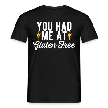 C’est drôle que tu m’avais à Gluten Free pour Gluten Free Lo - T-shirt homme - noir - Devant - AI Model Male 178 light (178cm)