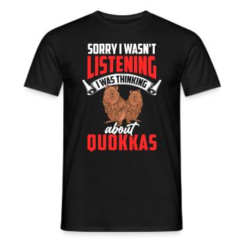 Quokka nicht zugehört Beuteltier Quokka - Männer T-Shirt - Schwarz - Vorne - AI Model Male 178 light (178cm)