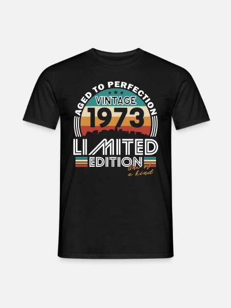 50° compleanno Nato 1973 Annata 1973 - T-shirt uomo - nero