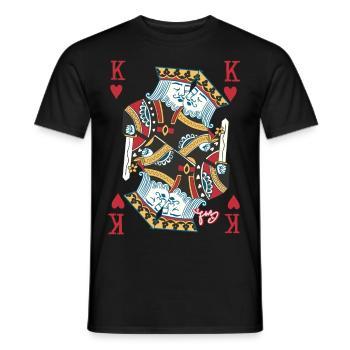 love is love - Men's T-Shirt - black - Front - AI Model Male 178 light (178cm)