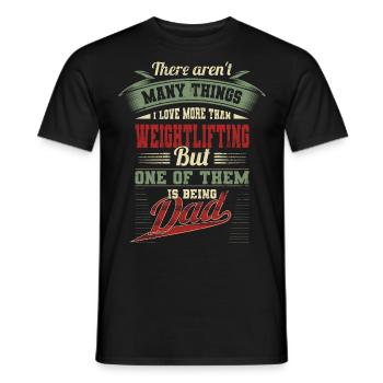 Vatertag Gewichtheber Bodybuilding Papa Geschenk - Männer T-Shirt - Schwarz - Vorne - AI Model Male 178 light (178cm)
