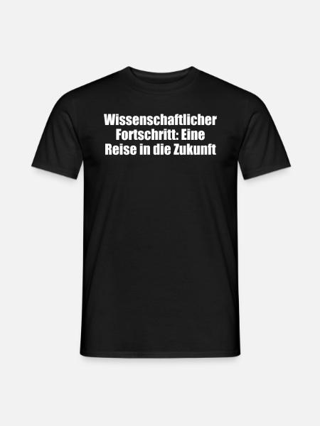 Wissenschaft - Wissenschaftlicher Fortschritt: - Männer T-Shirt - Schwarz