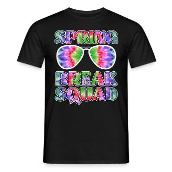 Spring Break Squad Sommerferien Spring Break - Männer T-Shirt - Schwarz - Vorne - AI Model Male 178 light (178cm)