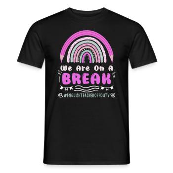 Englischehrer in Ferien Lehrer außer Dienst Lehrer - Männer T-Shirt - Schwarz - Vorne - AI Model Male 178 light (178cm)