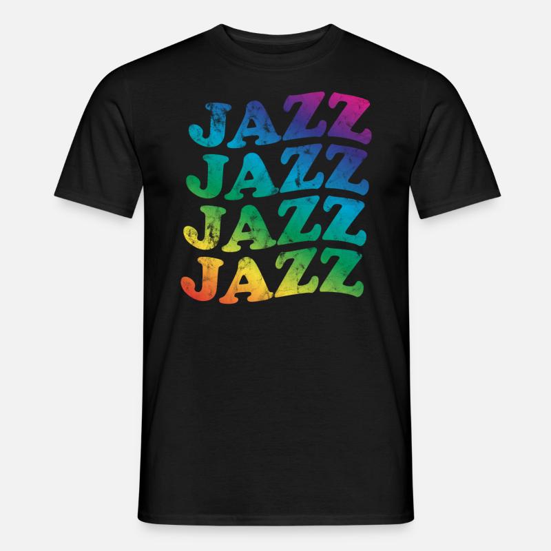 Jazz Retro - Männer T-Shirt - Schwarz