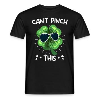 Can't Pinch this Clover St. Patrick's Day - Men's T-Shirt - black - Front - AI Model Male 178 light (178cm)
