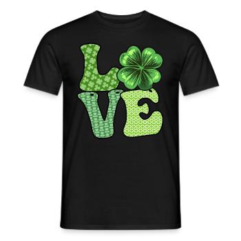 Les Irlandais adorent la Saint-Patrick - T-shirt homme - noir - Devant - AI Model Male 178 light (178cm)