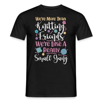 Tricoter Tricoter Nous sommes plus que - T-shirt homme - noir - Devant - AI Model Male 178 light (178cm)