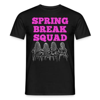 Spring Break Squad Sommerferien Spring Break - Männer T-Shirt - Schwarz - Vorne - AI Model Male 178 light (178cm)