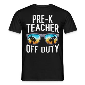 Vorschule Kindergarten Erzieher off duty Lehrer - Männer T-Shirt - Schwarz - Vorne - AI Model Male 178 light (178cm)