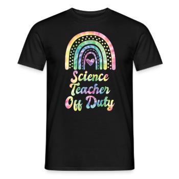 Ferien Physiklehrer außer Dienst Physik Lehrer - Männer T-Shirt - Schwarz - Vorne - AI Model Male 178 light (178cm)