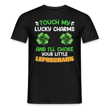 Lustiger St. Patrick’s Day Spruch Lucky Charms - Männer T-Shirt - Schwarz - Vorne - AI Model Male 178 light (178cm)